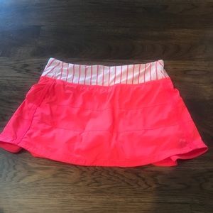 Lululemon Pace Rival Skirt Size 6 in Pink